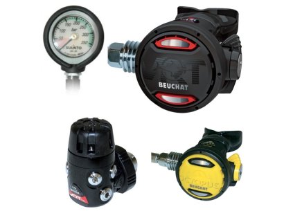 Beuchat VRT90 + octopus VRT + manometr Suunto SM36