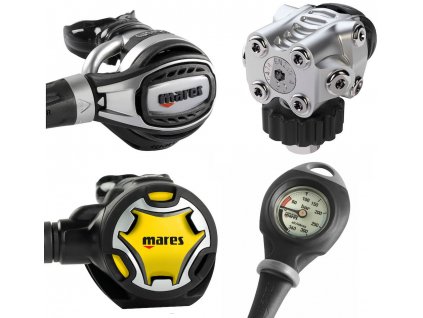 Automatika set Mares Fusion 72x s octopusem a manometrem