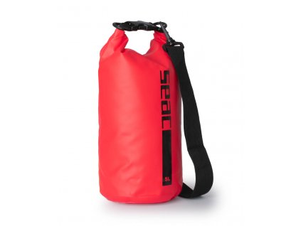 Seac Dry Bag cerveny s popruhem 5l celek s popruhem