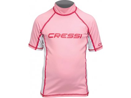 Lycrove tricko Cressi rash guard junior ruzove