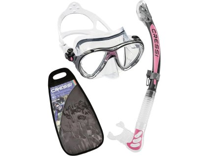 potapecsky a snorchlovaci set combo Cressi big eyes evolution pink ruzovy
