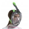 Celooblicejova maska na snorchlovani Seac Unica lime S