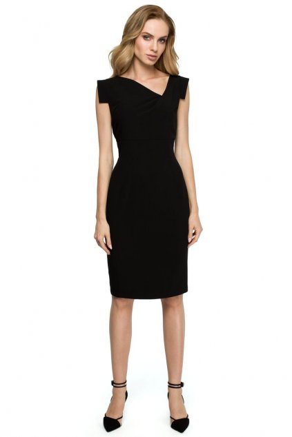 Elegantní šaty Style S121 černé