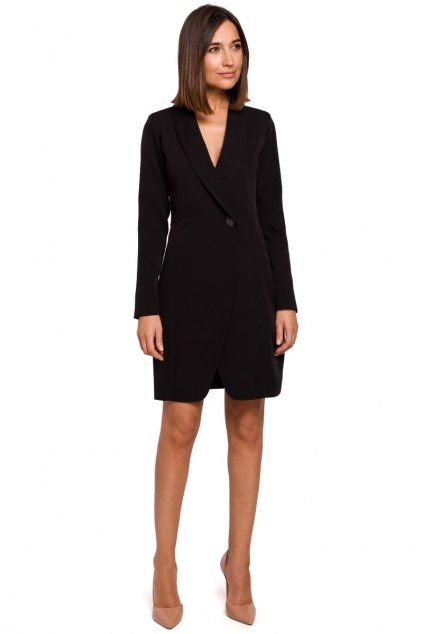 Elegantní sakové šaty Style S217 černé