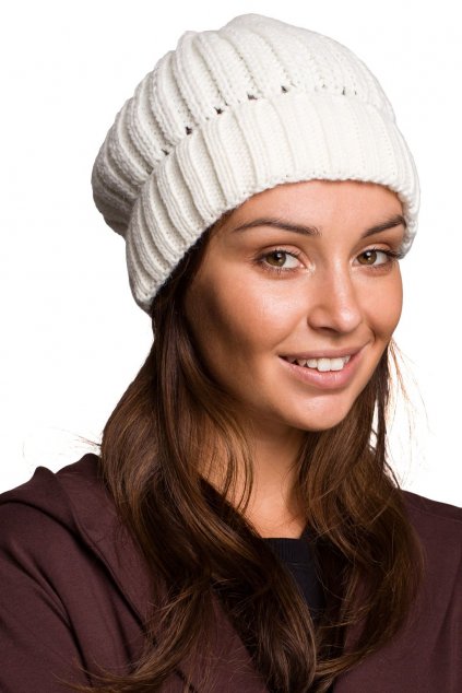 Čepice beanie Be BK058 smetanová