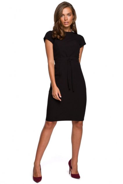 Pouzdrové elegantní šaty Style S239 černé