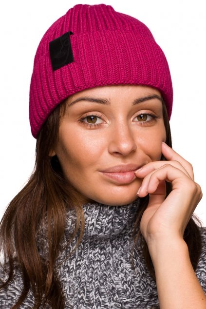 Čepice beanie Be BK059 malinová