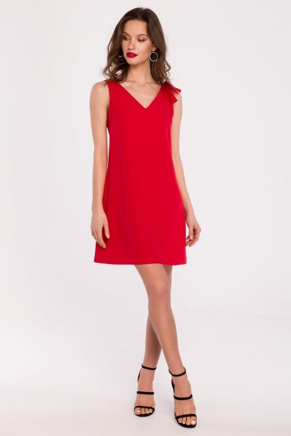 Elegantní šaty Makover K128 červené