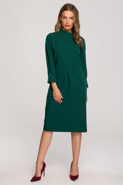 Elegantní šaty Style S318 zelené