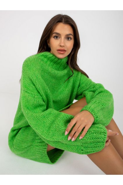 Pletené šaty Badu zelené
