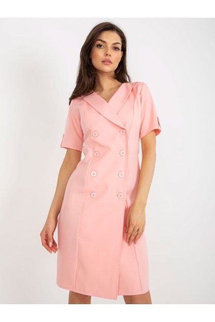 Sakové šaty Lakerta růžové