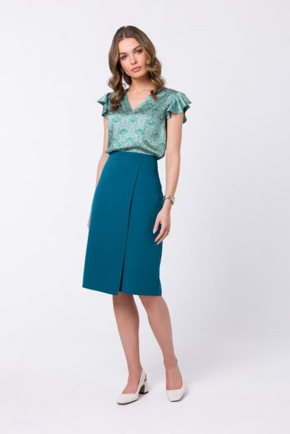Elegantní sukně Stylove S343 modrá
