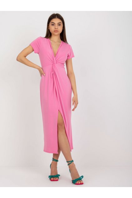 Elegantní šaty Italy Fashion růžové