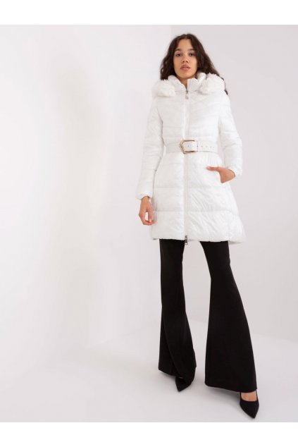 Prošívaný zimní kabátek Trendy.ING bílý