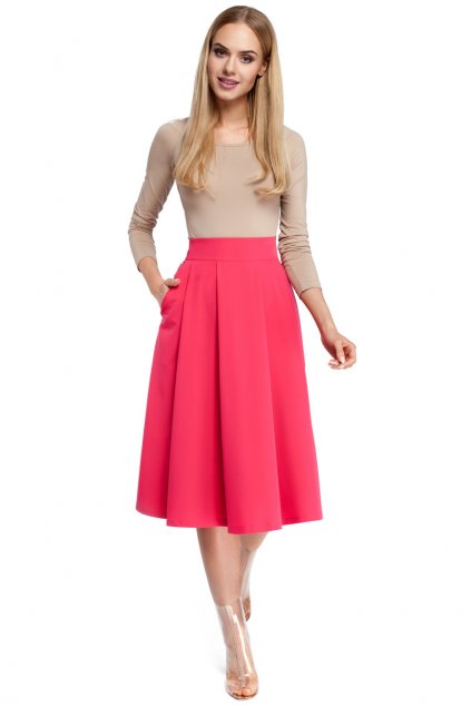 Dámská sukně MOE M302 růžová