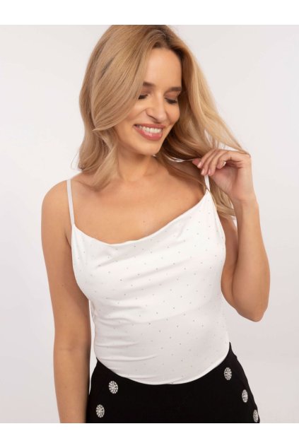 Společenský top Italy Fashion smetanový