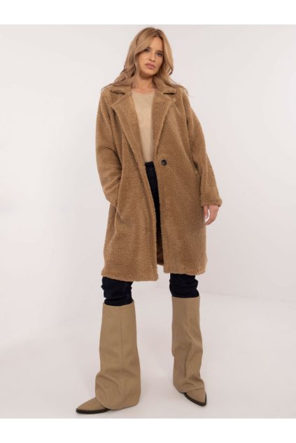 Teplý zimní kabát Italy Fashion velbloudí
