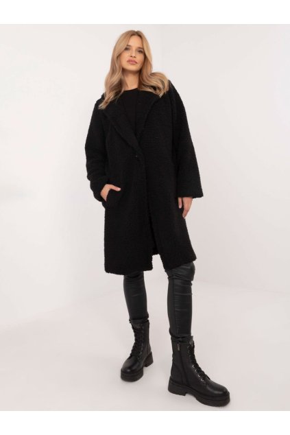 Teplý zimní kabát Italy Fashion černý