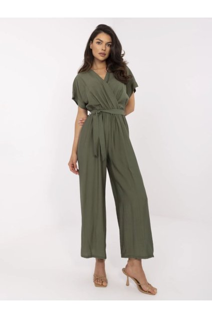 Letní overal Italy Fashion khaki