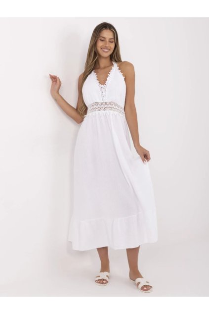 Mušelínové letní šaty Italy Fashion bílé