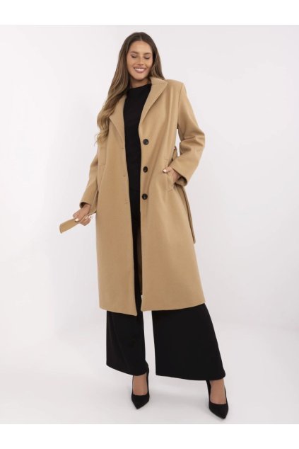 Elegantní zimní kabát Italy fashion velbloudí