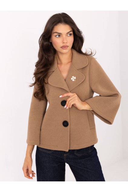 Elegantní podzimní kabátek do A Rue Paris velbloudí