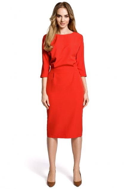 Elegantní šaty MOE M360 červené