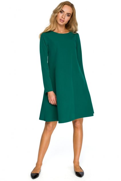 Elegantní šaty Style S137 zelené