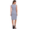 Elegantní šaty Makover K004 šedé