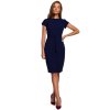 Pouzdrové elegantní šaty Style S239 modré