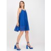 Letní plizované minišaty ITALY fashion modré