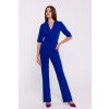 Společenský peplum overal Style S377 modrý