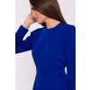 Elegantní šaty s nabranými rukávy Stylove S378 modré