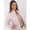 Přechodová bunda na zip Italy Fashion světle růžová