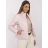 Přechodová bunda na zip Italy Fashion světle růžová