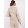 Přechodová bunda na zip Italy Fashion béžová