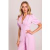 Elegantní společenský overal MOE M852 růžový