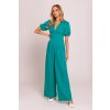 Elegantní společenský overal MOE M852 tyrkysový