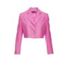 Elegantní krátké sako MOE M853 fuchsiové