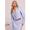 Elegantní krátké sako MOE M853 světle modré