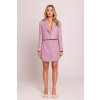 Elegantní krátké sako MOE M853 tmavě růžové