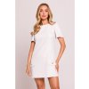 Elegantní minišaty MOE M855 krémové