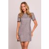 Elegantní minišaty MOE M855 šedé