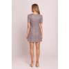 Elegantní minišaty MOE M855 šedé
