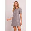 Elegantní minišaty MOE M855 šedé