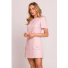 Elegantní minišaty MOE M855 broskvové