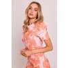 Elegantní květované minišaty MOE M856 vzor 1