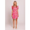 Elegantní květované minišaty MOE M856 vzor 2