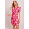 Elegantní květované minišaty MOE M856 vzor 2
