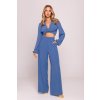 Dámské široké kalhoty MOE M862 modré